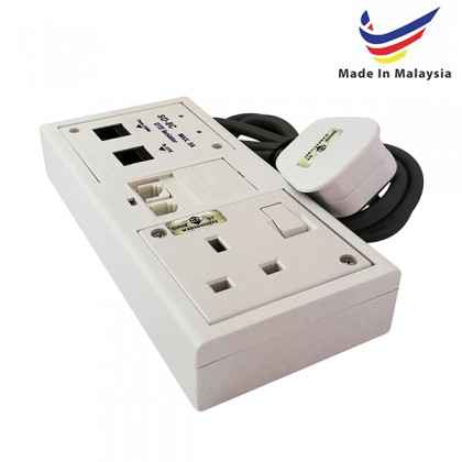 Cal-Lab Lightning Isolators CLLI SD-UCC4+DSL 1 Power & 2 X RJ45 sockets + DSL in-out Protection Cal-Lab Lightning Isolators CLLI SD-UCC4+DSL 1 Power & 2 X RJ45 sockets + DSL in-out Protection